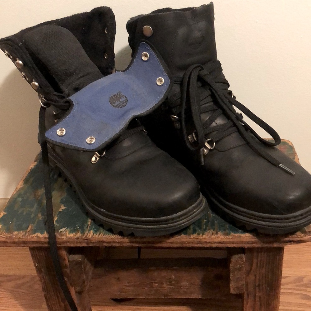 Timberland boots black heavy duty size 9.5 men’s